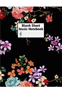 Blank Sheet Music Notebook