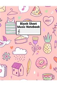 Blank Sheet Music Notebook