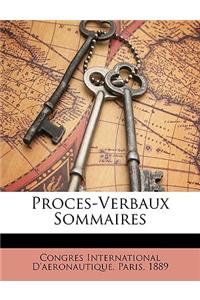 Proces-Verbaux Sommaires