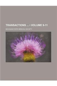 Transactions (Volume 9-11)