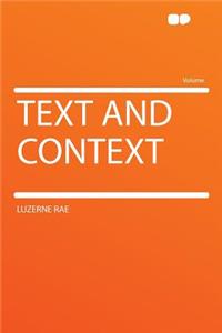 Text and Context