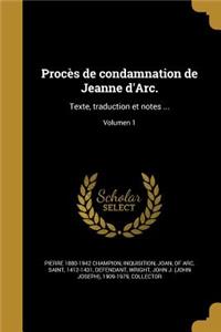 Procès de condamnation de Jeanne d'Arc.