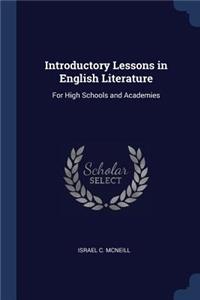 Introductory Lessons in English Literature