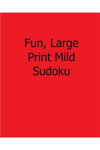 Fun, Large Print Mild Sudoku