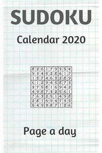 sudoku calendar 2020 page a day