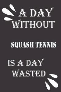 day without squash tennis is a day wasted