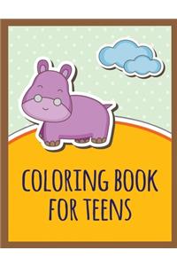 coloring book for teens