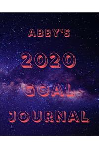 Abby's 2020 Goal Book