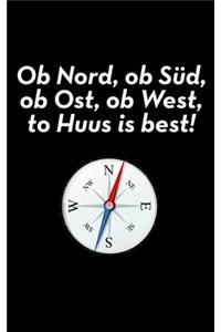 Ob Nord, ob Süd, ob Ost, ob West, to Huus is best!