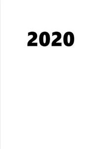 2020 Weekly Planner 2020 White Color 134 Pages