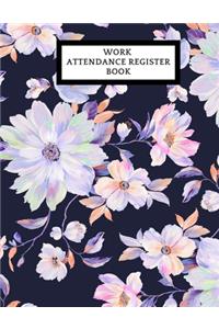Work Attendance Register Book