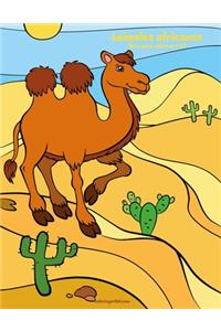 Animales africanos libro para colorear 1 & 2