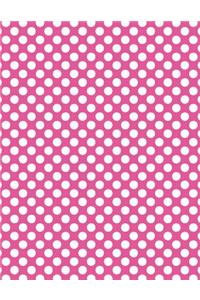 Polka Dots - Fuchsia 101 - Lined Notebook With Margins 8.5x11