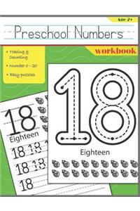 Preschool Numbers Workbook