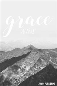 Grace Wins: Blank Lined christian Journal - Bible Journal or Prayer Book for Men and Women