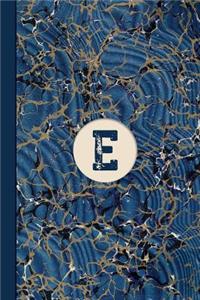 Monogram E Marble Notebook (Blue Ginger Edition)