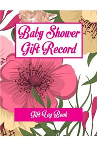 Baby Shower Gift Record