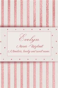 Evelyn, Means - Hazelnut, a Timeless, Lovely and Sweet Name.