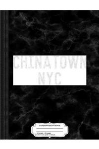 Vintage Chinatown NYC Vintage Composition Notebook