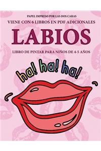 Libro de pintar para niños de 4-5 años (Labios)