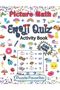 Picture Math Emoji Quiz Activity Book