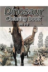 Dinosaur Coloring Books: Stress Relieving Coloring Book: 1-3