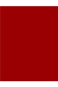 Brick Red 101 - Combo Lined & Blank Notebook