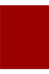 Brick Red 101 - Combo Lined & Blank Notebook