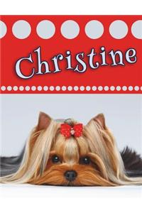 Christine: Personalized Address Book, Large Print, 8 1/2 X 11