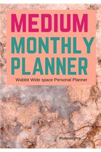 Wabbit Medium Monthly Planner