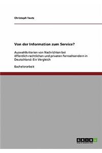 Von der Information zum Service?