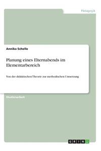 Planung eines Elternabends im Elementarbereich