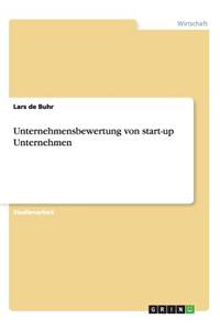 Unternehmensbewertung von start-up Unternehmen