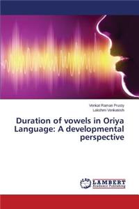 Duration of vowels in Oriya Language