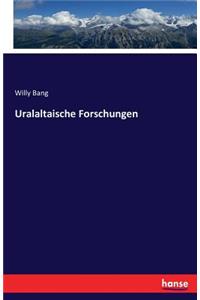 Uralaltaische Forschungen