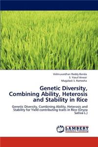 Genetic Diversity, Combining Ability, Heterosis and Stability in Rice