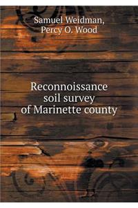 Reconnoissance Soil Survey of Marinette County