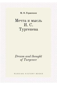 Dream and Thought of Turgenev