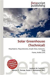 Solar Greenhouse (Technical)