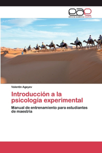 Introducción a la psicología experimental