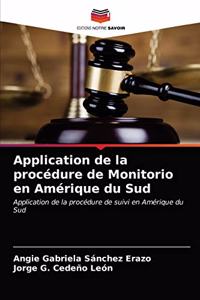 Application de la procédure de Monitorio en Amérique du Sud