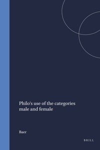 Philo's use of the categories male and female