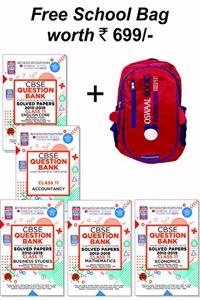 Oswaal CBSE Question Bank Class 11 (Set of 5 Books) English Core, Economics, Business Studies, Accountancy & Mathematics (For March 2020 Exam)(Free Bag worth INR 699)
