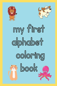 my first toddler alphabet coloring book