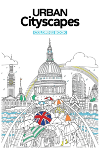 Urban Cityscapes Coloring Book