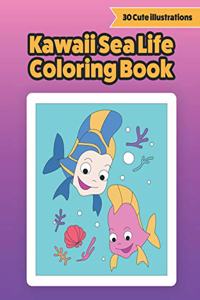 Kawaii Sea Life Coloring Book