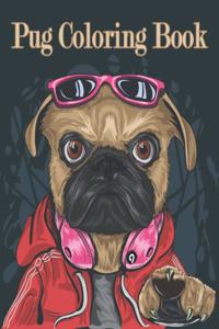 Pug Coloring Book