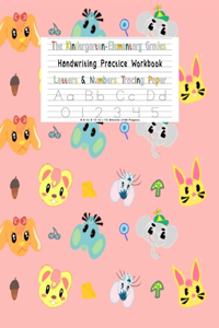 Kindergarten Elementary Grades Handwriting Practice Notebook For Girls