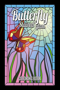 Butterfly Stained Glass Coloring Book