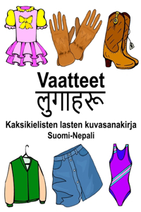 Suomi-Nepali Vaatteet Kaksikielisten lasten kuvasanakirja